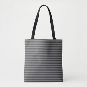 Graue, monochrome horizontale Streifen Tasche