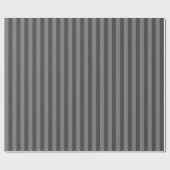 Graue monochrome Streifen Geschenkpapier (Flach)