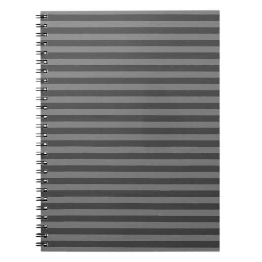 Graue monochrome Streifen Notizblock (Vorderseite)
