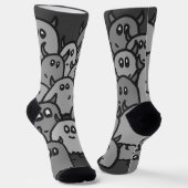 Graue Monstersocken Socken (Gewinkelt)
