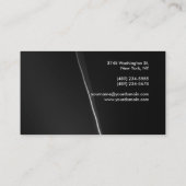 Graue Muster-Hintergrund Attraktive Visitenkarte (Rückseite)