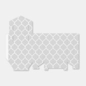 Graue Muster-Leckerei Geschenkschachtel (Ungefaltet)