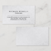 Graue Muster Minimal Consultant Visitenkarte (Vorne/Hinten)