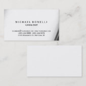 Graue Muster Minimal Consultant Visitenkarte (Vorne/Hinten)
