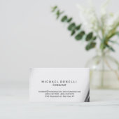 Graue Muster Minimal Consultant Visitenkarte (Stehend Vorderseite)
