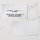 Graue Muster Minimal Consultant Visitenkarte (Vorne/Hinten)