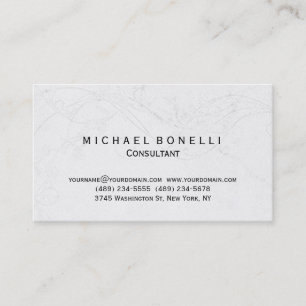 Graue Muster Minimal Consultant Visitenkarte