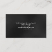 Graue Muster Red Stripe Consultant-Visitenkarte Visitenkarte (Rückseite)