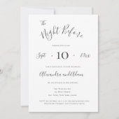 Graue Nacht vor der Probe Einladung (Vorderseite)