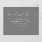 Graue Nacht vor | Einladung Flyer (Vorne)