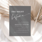 Graue Nacht vor Probe einladen Einladung