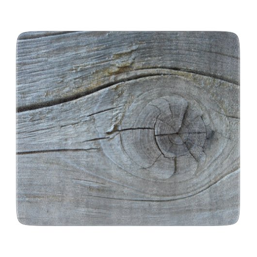 Graue natürliche Treibholztextur Schneidebrett (Vorderseite)