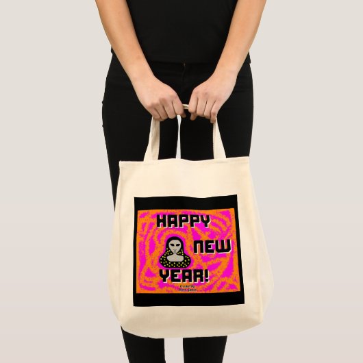 Graue Neujahrsjubiläum Tasche (Vorderseite (Produkt))