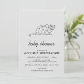 Graue, neutrale Sommerfalltiermäuse Einladung (Stehend Vorderseite)