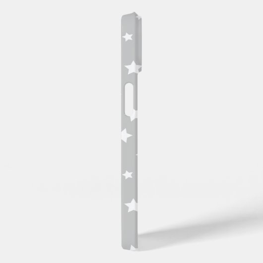 Graue Niedliche Sterne Case-Mate iPhone Hülle (Rückseite / Rechts)