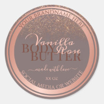 Graue Nobelverpackungsmarken Rose Gold