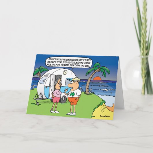 Graue Nomaden Weihnachtskarte Feiertagskarte (Vorderseite)