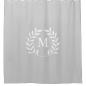 Graue oder irgendeine Farb-Laurel-Grönland-Wreath- Duschvorhang (Vorderseite)