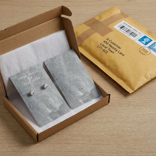 Graue Ohrring-Grafikkarte