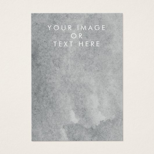 Graue Ohrring-Grafikkarte (Vorderseite)