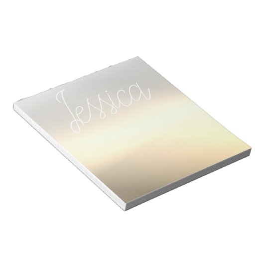 Graue Ombre-Farbverläufe und Ihr Skript Notizblock (angewinkelt)