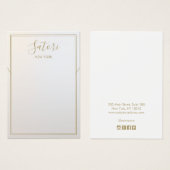 Graue Ombre Signature Necklace Bracelet Display (Vorne & Hinten)