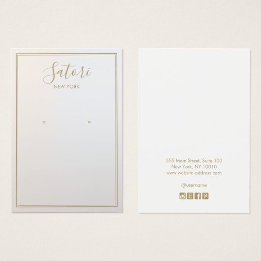 Graue Ombre Signature-Schriftart-Anzeige (Vorne & Hinten)