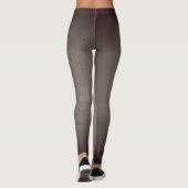 Graue Ombre Tatzen-Druck-Leggings Leggings (Rückseite)
