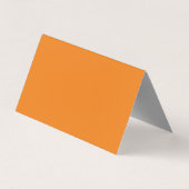 Graue Orange Handwriting Schlicht kreativ Moderne Visitenkarten (Rückseite)