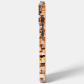 Graue, orangefarbene Keramik mit Mängeln, digitale Case-Mate iPhone Hülle (Rückseite / Links)