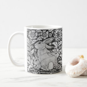 Graue Ostermüttergeschenk für Schwarz-weiße Kan Kaffeetasse