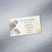 Graue Owl Industries Bird and Business Card Magnetische Visitenkarte (Beispiel)