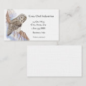 Graue Owl Industries Bird and Business Card Visitenkarte (Vorne/Hinten)
