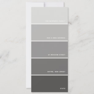 Graue Paint Swatch Ankündigung