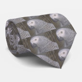 Graue Papageien-Krawatte Krawatte (Gerollt)
