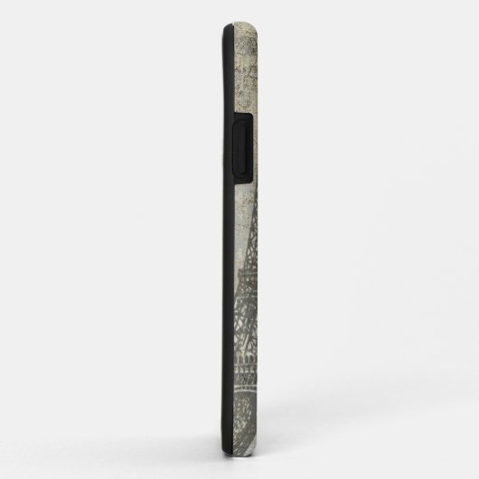 Graue Pariser Collage Case-Mate iPhone Hülle (Hinten/Rechts)