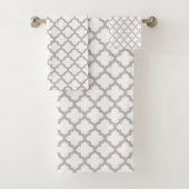 Graue Pattern Badetücher Set Geschenk (Insitu)