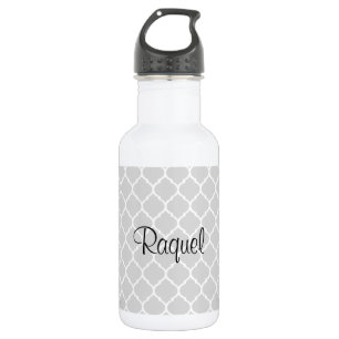 Graue Pattern Wasserflasche