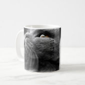 Graue persische Katze Kaffeetasse (Vorderseite Links)