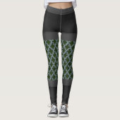 Graue Personalisierung von Leggings-Kettenbriefen  Leggings (Vorderseite)
