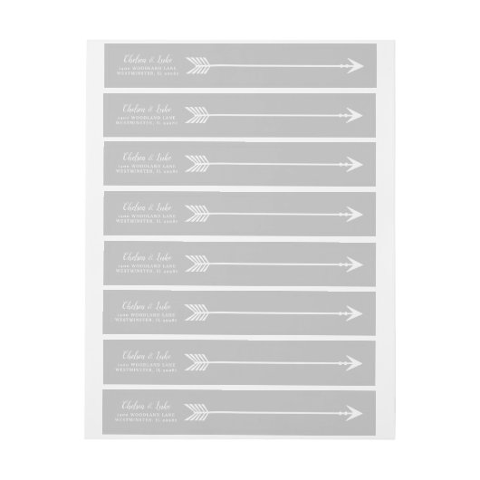 Graue Pfeil-Hochzeit (Bogen)