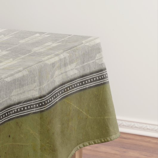 Graue Pfeile mit grünem und navy Blue Tablecloth Tischdecke (Beispiel)