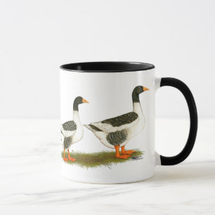 Graue Pferd-Gänse Tasse