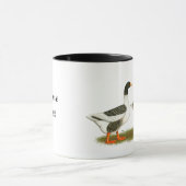Graue Pferd-Gänse Tasse (Zentrum)