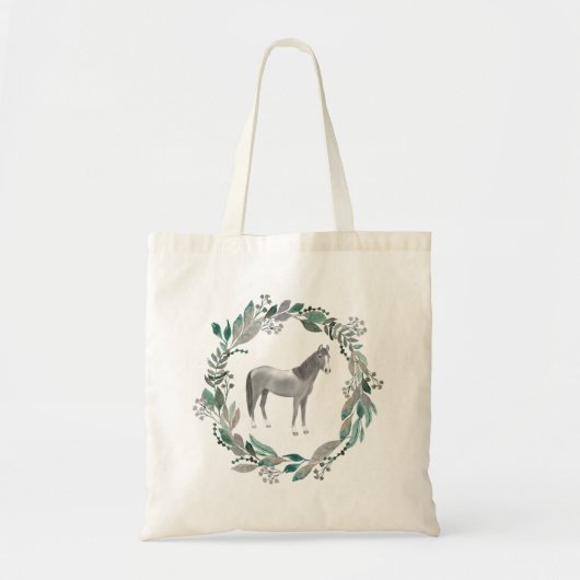Graue Pferd-Tasche Tragetasche (Vorne)