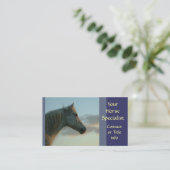 Graue PferdeVisitenkarten Visitenkarte (Stehend Vorderseite)