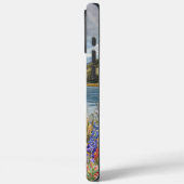 Graue Pit Bull - harter Handy-Fall Case-Mate iPhone Hülle (Rückseite / Links)