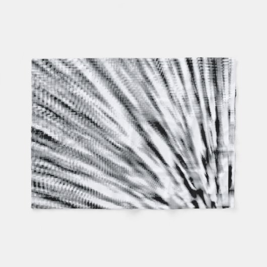 Graue Pixel Wind Fleecedecke (Vorderseite (Horizontal))