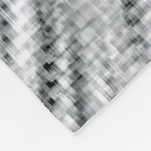 Graue Pixel Wind Fleecedecke (Ecke)