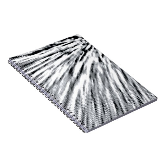 Graue Pixel Wind Notizblock (Rechte Seite)